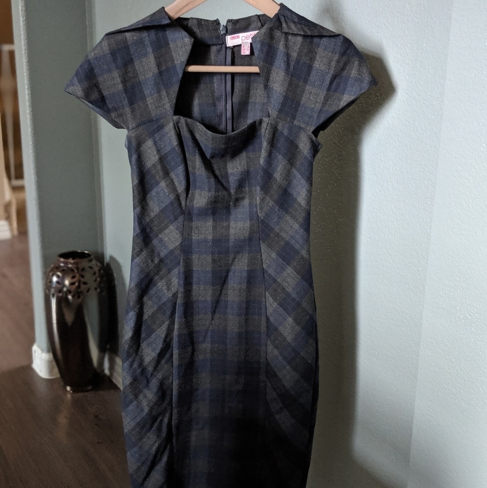 ASOS Petite Plaid Dress